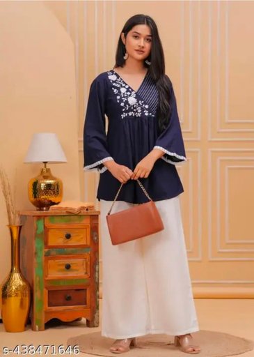 womens rayon Embroidery top, rayon top, festival top, partywear top, dailywear top