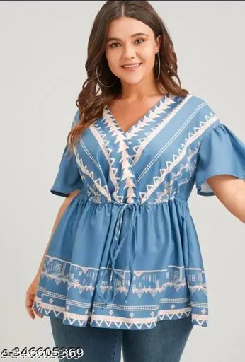 womens rayon printed top, partywear top, festival top, daily wear top, long top, pritned top