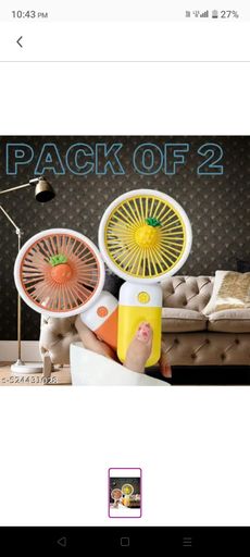 PORTABLE MINI HAND FAN COMBO (PACK OF 2)