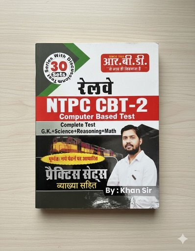 Railway Ntpc CBT 2 Computer Based Test GK SCIENCE REASIONG MATH PRECTICE SETS 30 SETS (Paperback, Hindi, KHAN SR)  (Paperback, Hindi, KHAN SR)