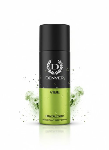 Denver Black Code Vibe Deodorant Body Spray – Fresh & Long-Lasting Fragrance (150ml)