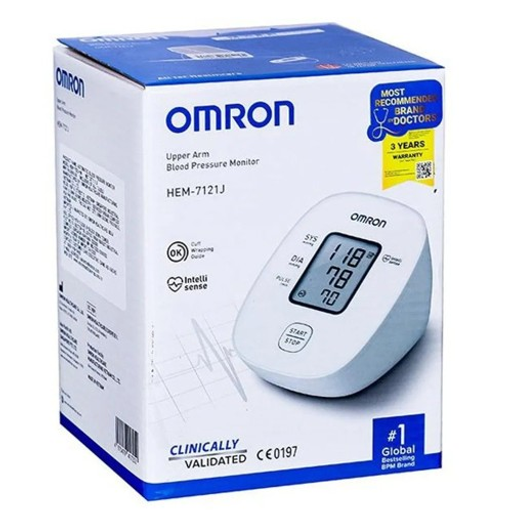 Omron HEM-7121J / HEM-7124 Upper Arm Blood Pressure Monitor | Clinically Validated | 3-Year Warranty