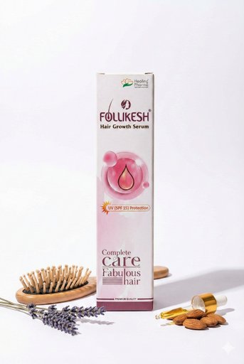 Follikesh Hair Growth Serum – Complete Hair Care with UV (SPF 15) Protection | 100% Premium Quality