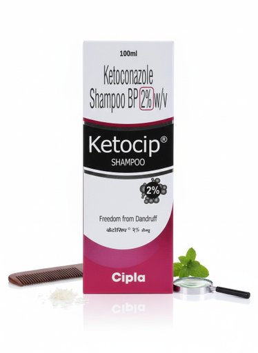 Ketocip 2% Shampoo – Ketoconazole Shampoo BP 2% w/v (Anti-Dandruff Treatment) – 100ml | Cipla