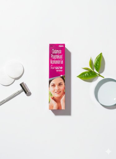Foracne Gel – Clindamycin Phosphate & Nicotinamide Gel (20g) | Cipla | Anti-Acne Treatment