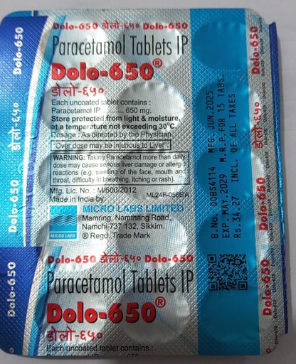 15 Tablet Dolo 650mg