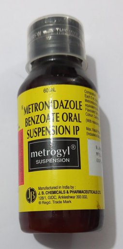 Metrogyl Suspension 5ml 200mg 60ml