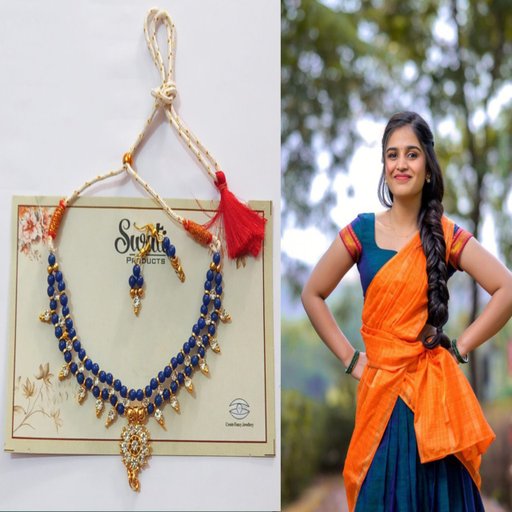 Fancy Crystal Necklace Jewellery Set for Girls and Women