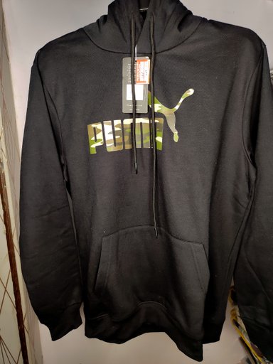 Puma Men's Essentials Camouflage Printed Hooded Sweatshirt