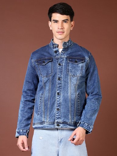 Men's Faded Blue Denim Jacket