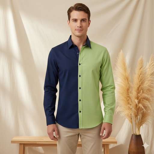 Double print shirt for men 