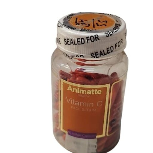 Animatte Vitamin C Face Serum Capsules | Brightening Vitamin C Skin Serum Capsules | Anti Ageing Glow Skin Vitamin C Serum Beads