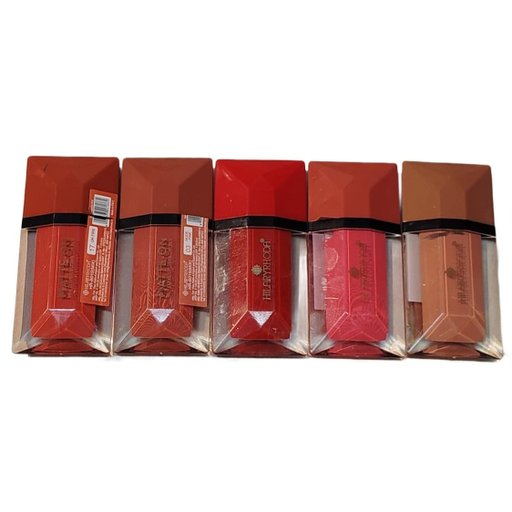 Hilary Rhoda Matte Liquid Lipstick for Women – Long Lasting, Waterproof & Smudge Proof | Highly Pigmented Lip Colors (Nude, Red, Pink & Brown Shades)(pack of 5)