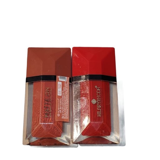 Hilary Rhoda Matte Liquid Lipstick Combo (Pack of 2) – Long Lasting, Waterproof & Smudge Proof | Nude & Red Shades for Women