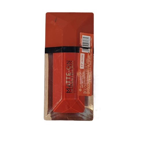 Hilary Rhoda Matte-On Transfer Liquid Lipstick Shade 17 On Fire – Long Lasting Waterproof Smudge Proof Matte Lip Color for Women