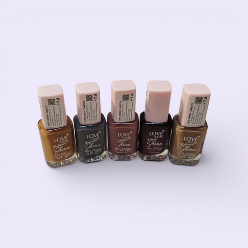 Love Color Extreme Shine Nail Polish Combo Pack (Set of 3 & 5) | Long Lasting Glossy Nail Paint for Women