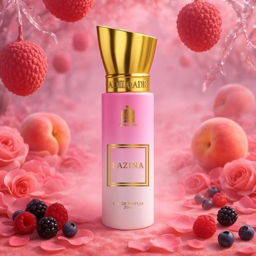 Adil Qadri Lazina Eau De Parfum (20ml) | Premium Floral & Fruity Luxury Fragrance | Long-Lasting Sweet Berries & Rose Signature Scent