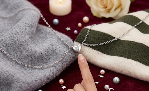 Attached heart pendent ❤️‍🩹🤌🏻 ( silver) with strong magnet 