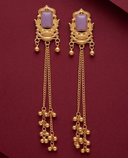 purple stone earings 💜✨