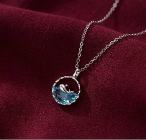 Water Whale statement pendent 🐳 - ( silver )