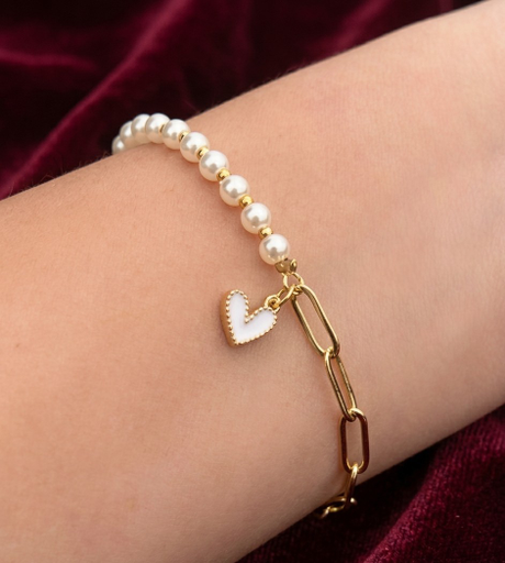 Pearl Chain Braclet (golden)