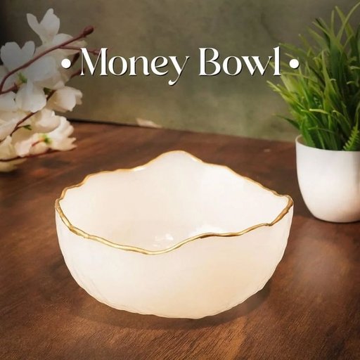 Aesthetic Selenite Resin Mix Luxury Vastu Money Bowl (Premium Quality)