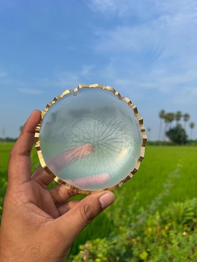 Aesthetic Gold Rim Luxury Vastu Money Bowl (Premium Quality)