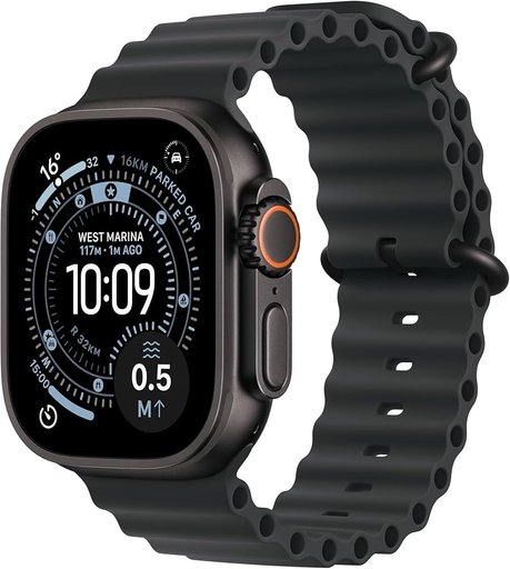 Apple Watch Ultra 3 GPS + Cellular 49mm Black Titanium Case with Black Ocean Band