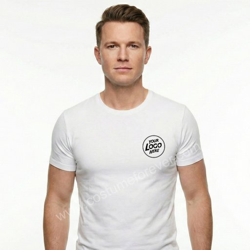COTTON T SHIRT 180 GSM | WHITE | COSTUME FOREVER