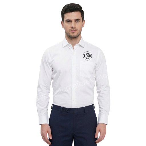 COSTUME FOREVER WHITE COTTON SHIRT