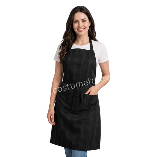 PREMIUM BLACK APRON | COSTUME FOREVER 