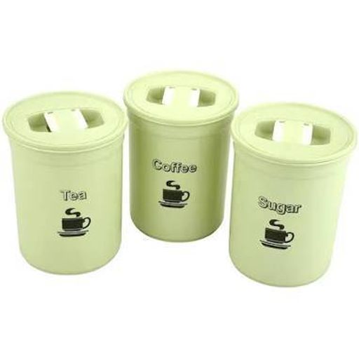 Home One Airseal Green Plastic  Container 840 ml ( Set 3)
