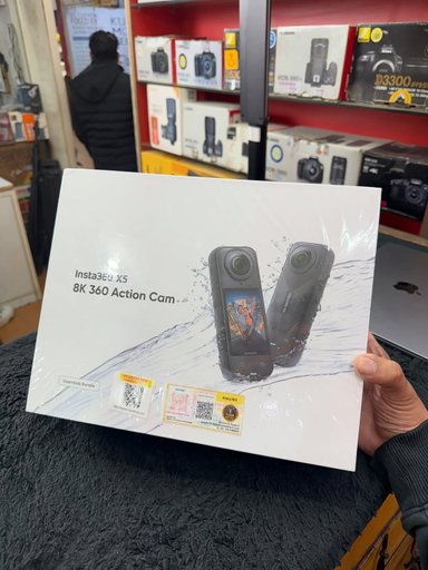 Insta360 X5 360 Action Camera Essentials Bundle (Invisible Stick, Lens Guard, Lens Cap, Carry Case, Battery, Tempered Glass)