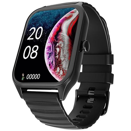 HAMMER Stroke 1.96" Calling Smart Watch with Strong Metallic Body, Built-In Games, 100+ Sports Modes, Customized Watchfaces (Black)