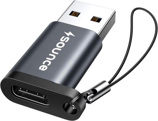 Sounce USB 3.0 OTG to Type-C Adapter, Dual Connector (Type-C + Micro USB), Fast Data Transfer, Works with Smartphones, Laptops, Tablets & Chargers