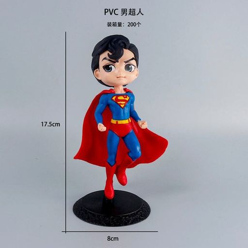 Superman Q Posket Action Figure for Home Decors, Office Desk and Study Table | 15 cm | Q Posket- Superman