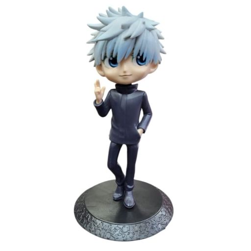 Gojo Satoru Q Posket Action Figure for Home Decors, Office Desk and Study Table | 15 cm | Q Posket- JJK Gojo Satoru without sunglasses 