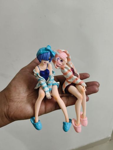 Rem Set of 2 From Re:Zero Noodle Stopper 15cm