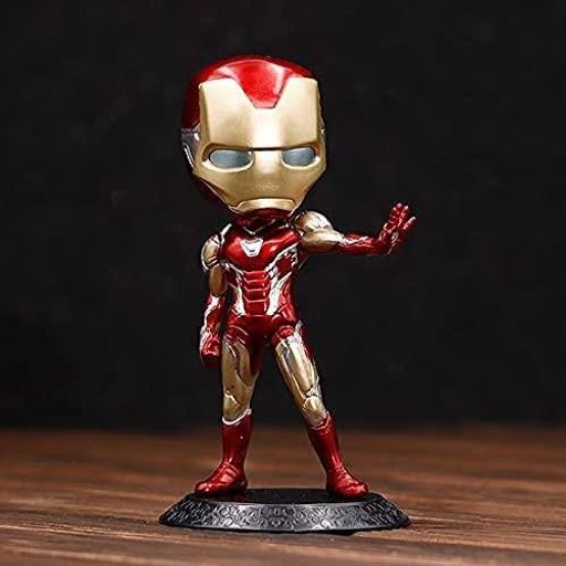 Iron Man Q Posket Action Figure for Home Decors, Office Desk and Study Table | 15 cm | Q Posket- Marvel 