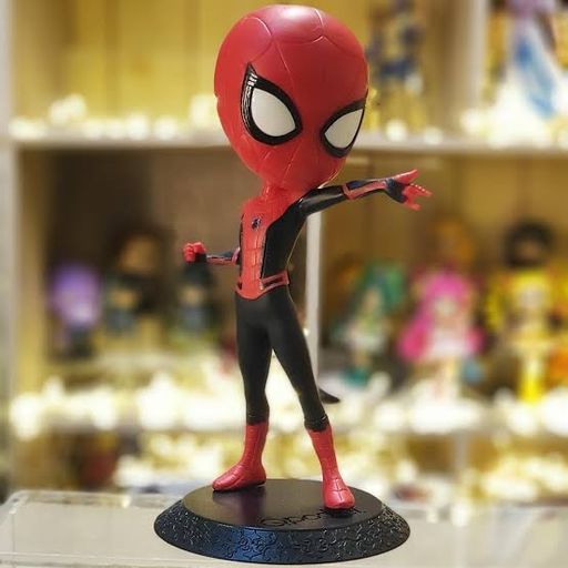Spiderman Q Posket Action Figure for Home Decors, Office Desk and Study Table | 15 cm | Q Posket- Marvel 