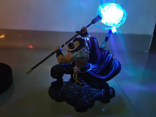 White Beard with replaceable battery light 20cm