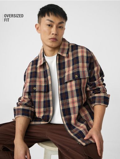Plaid Shacket : Heritage       Men Shacket