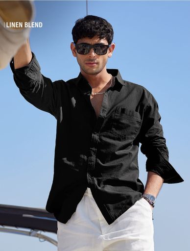 Cotton linen: shirt 