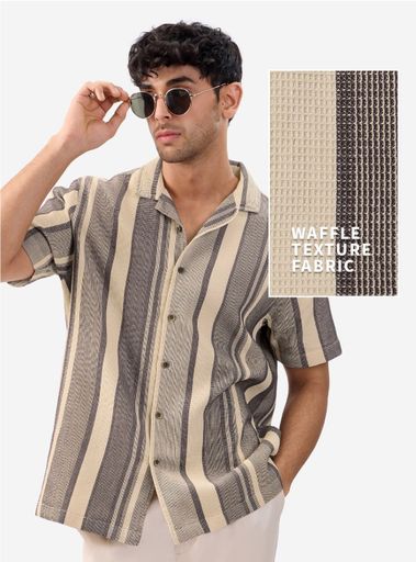 TSS ORIGINAL SHIRT  : Men textured Shirt