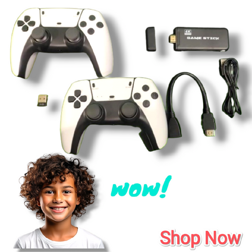Game Stick 4k HD Tv Video Game 2.4G wireless