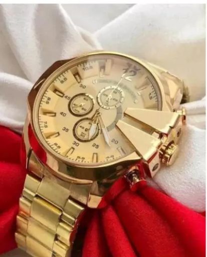 Boy's Analog Watch Golden Colora