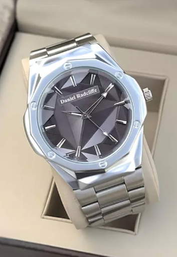 Men Silver Casual Analog Watchesa