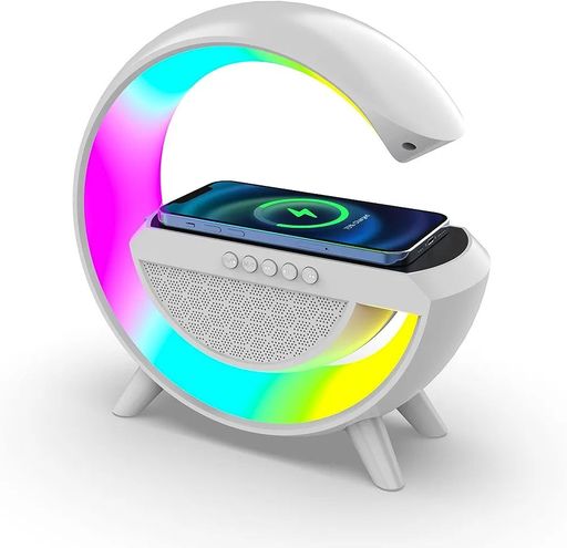 G Shaped Google - Charge Phone, Speaker, Colorful Lights 