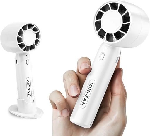Mini Portable Fans, Mini Fan Rechargeable, 3 Speeds Portable Fan, 2000mAh Rechargeable Fan with Mobile Phone Holder Design for Indoor Outdoor Makeup Use, High Speed Portable Fan
