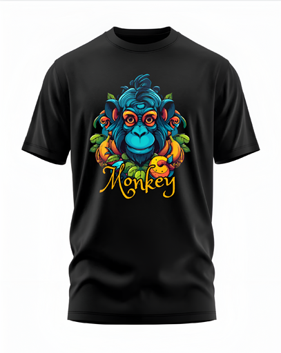 00108 - "Monkey Artistic" - Soft and Primium 100% Cotton T-Shirt